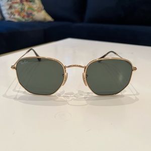 Ray-Ban hexagon gold and black